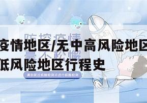 高中低无疫情地区/无中高风险地区及其所在设区市的低风险地区行程史